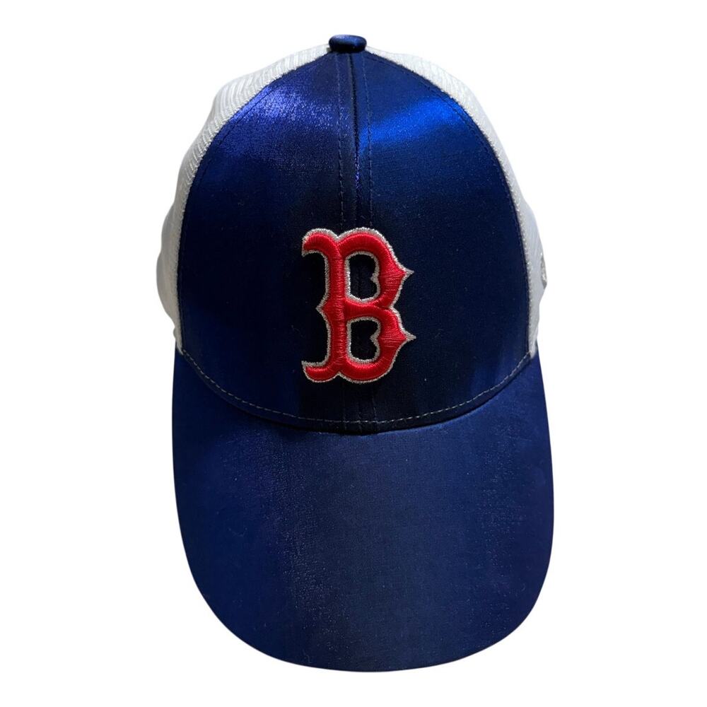 New Era Boston Red Sox Baseball Cap Hat Iridescent Snapback Adjustable Women's